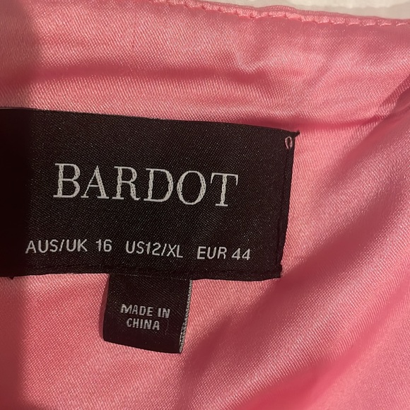 NWOT BARDOT TAILORED MIDI DRESS IN PINK SORBT Size 12/XL - Picture 5 of 14
